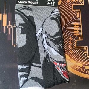 Marvel venom Gray Crew Socks with Graphic Design